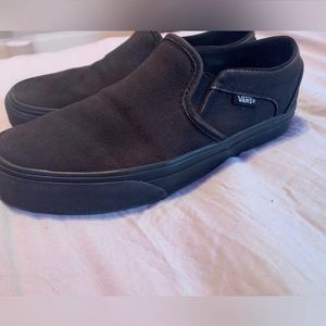 VANS Black Slip On (Size 6 Women)